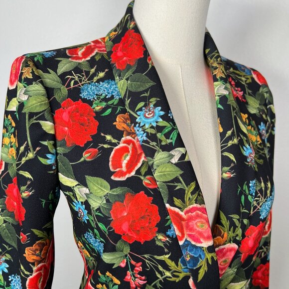 Alice + Olivia Floral Print Blazer - Size 0 - Picture 4 of 8